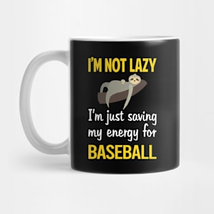 Funny Lazy Baseball Mug